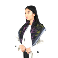 Festive Cats Silk Scarf