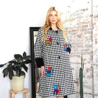 The Cat Coat.  Houndstooth
