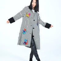 The Cat Coat.  Houndstooth