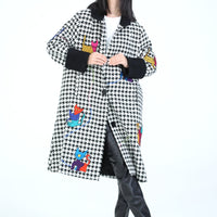 The Cat Coat.  Houndstooth