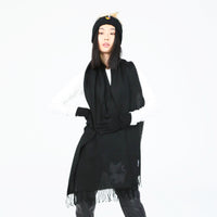 Alpaca Scarf with Agnes Bonaventura Embroidery