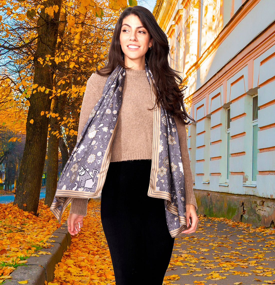 High Country Silk Long Scarf