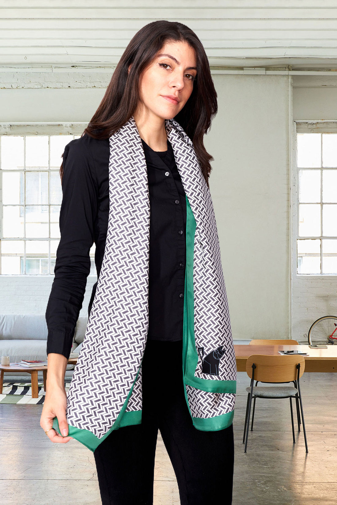 High Country Silk Long Scarf