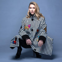 The Cat Coat.  Houndstooth