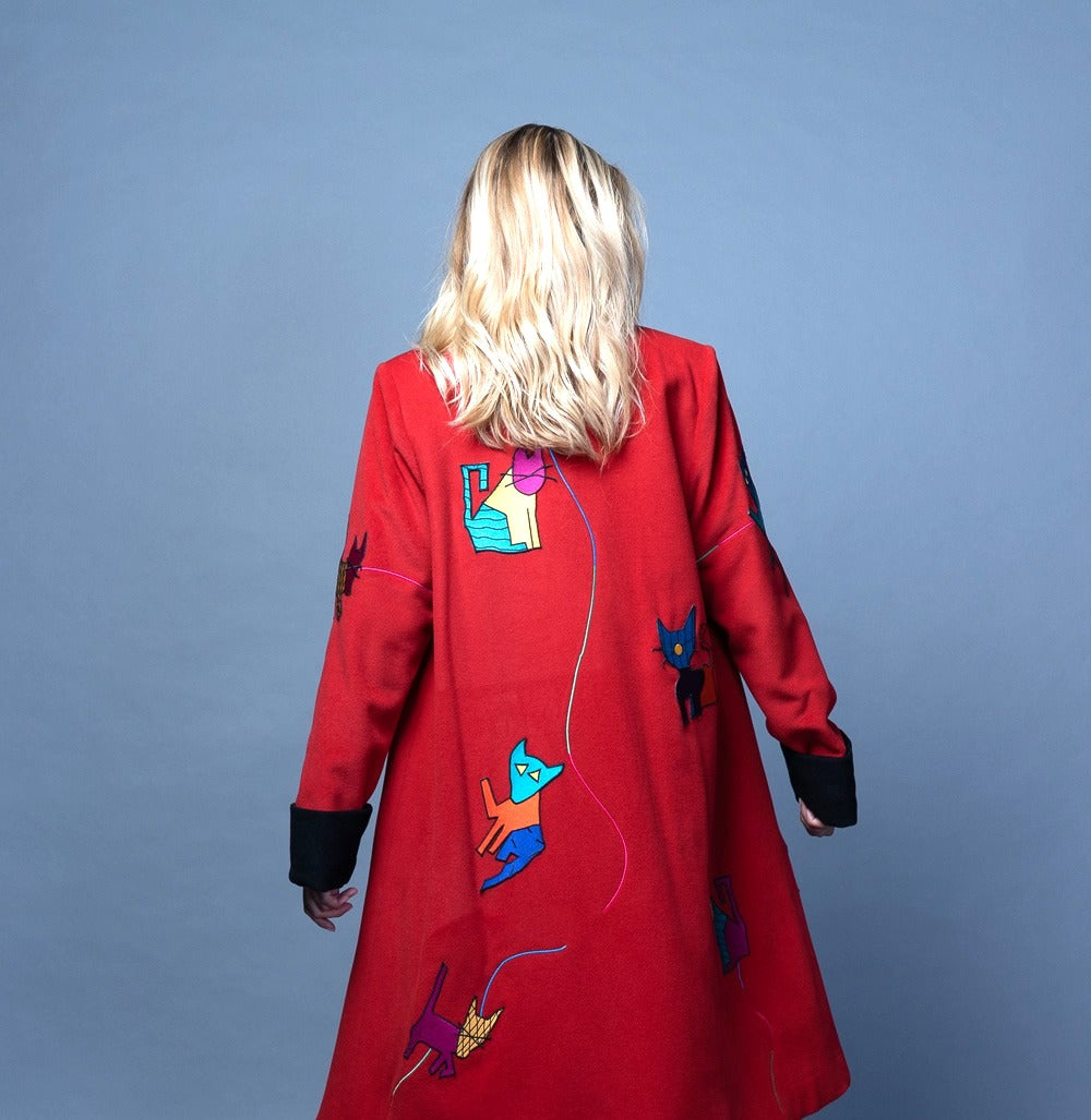 The Cat Coat. Autumn Red