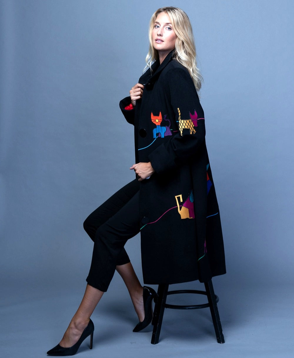 The Cat Coat. Black