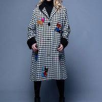 The Cat Coat.  Houndstooth