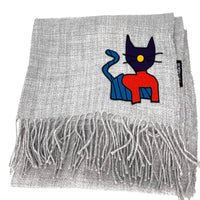 Alpaca Scarf with Miss Am Embroidery