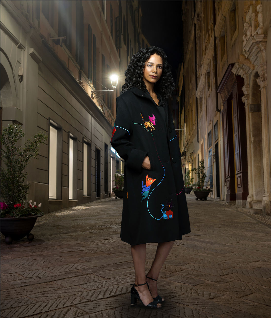 The Cat Coat. Black
