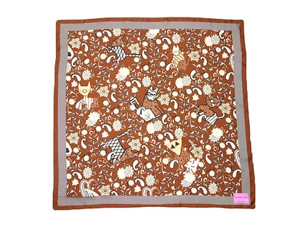 Winters Flowers Silk Scarf