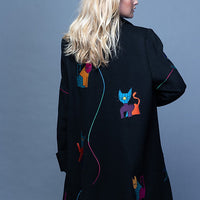The Cat Coat. Black