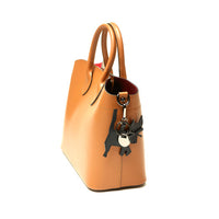 Caramel Madison Tote With Key Chain