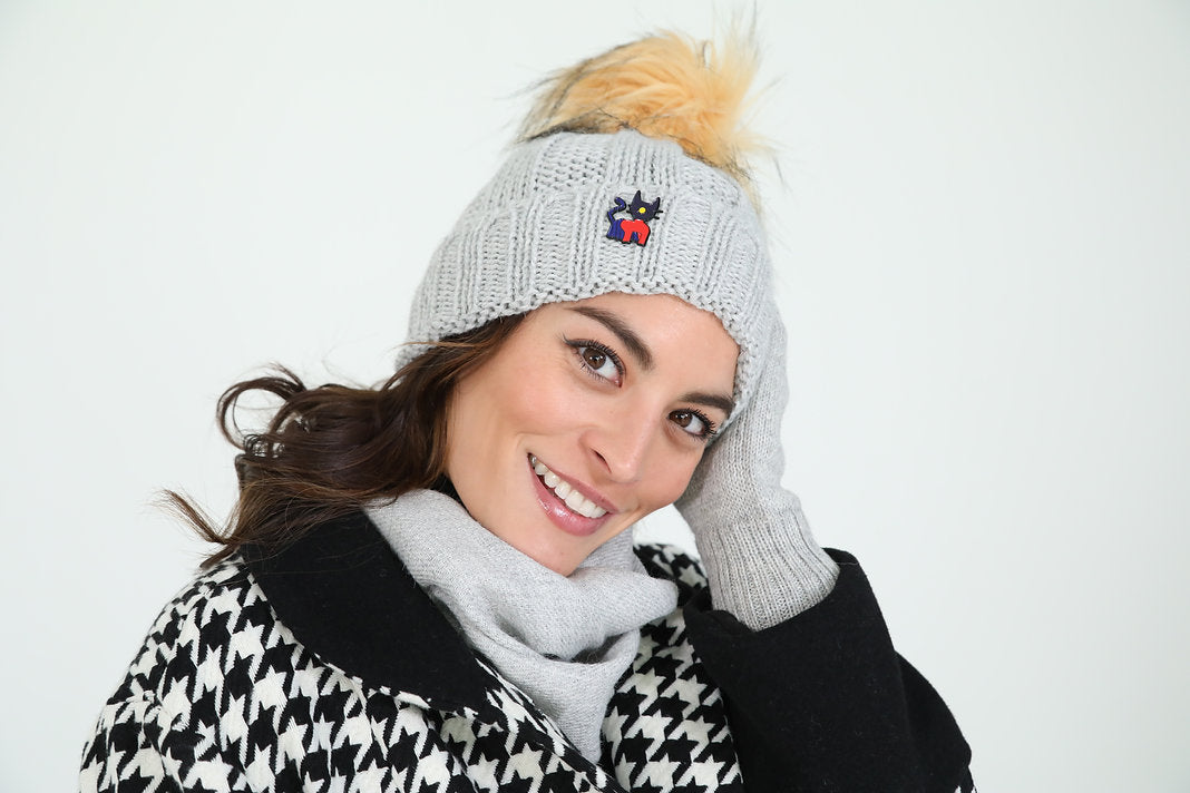 Alpaca Hat - Winter Grey