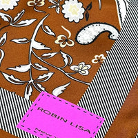 Winters Flowers Silk Scarf