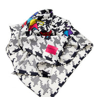 Houndstooth Silk Scarf