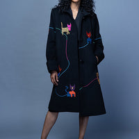 The Cat Coat. Black