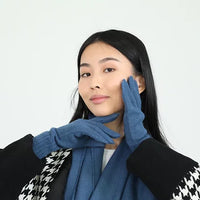 Alpaca Gloves - Arctic Blue
