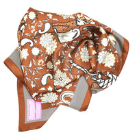 Winters Flowers Silk Scarf