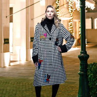 The Cat Coat.  Houndstooth