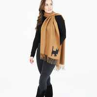 Alpaca Scarf with Judy Waffles Embroidery