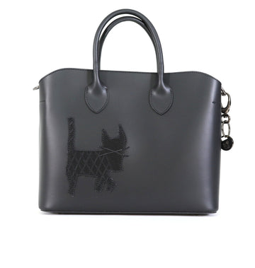 Embroidered Madison Tote (Black)