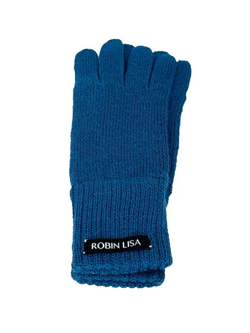 Alpaca Gloves - Arctic Blue