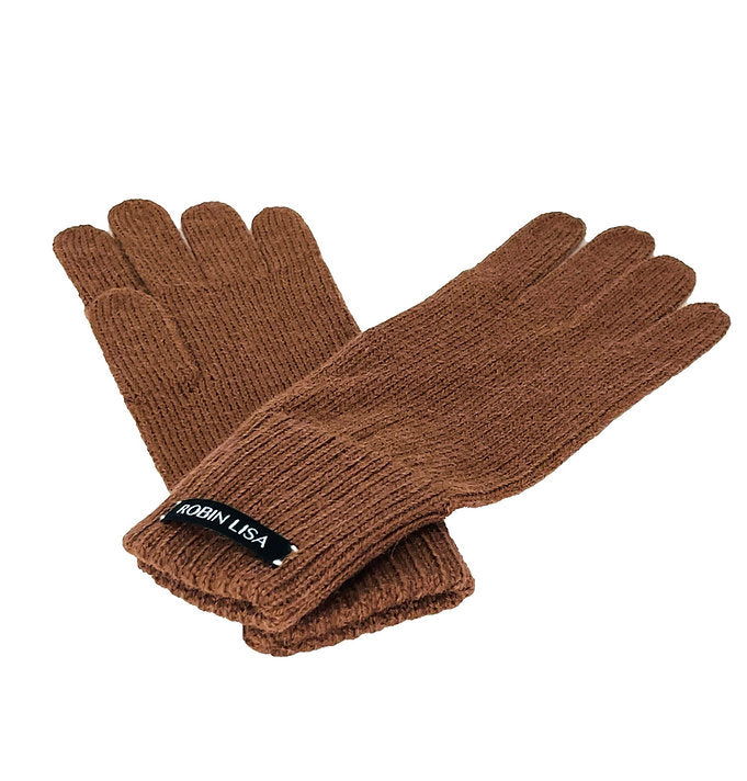 Alpaca Gloves - Rust