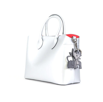 Metallic Silver Madison Tote with keychain