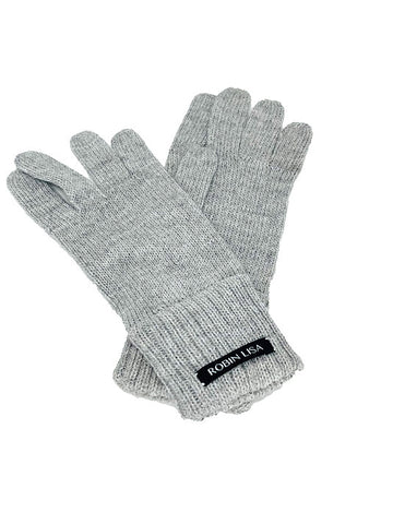 Alpaca Gloves - Winter Grey