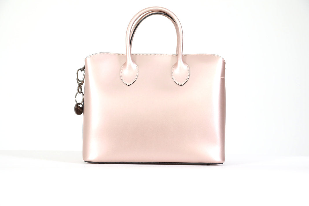 Madison Tote Metallic Rose with Happy Simon